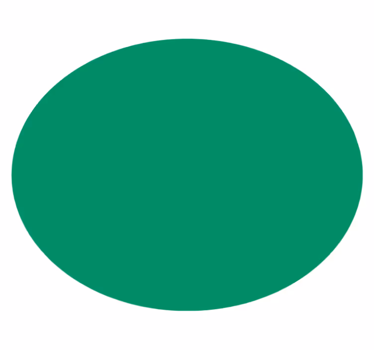 Vibrerande grönt Vinylmatta Cirkulär - Tenstickers