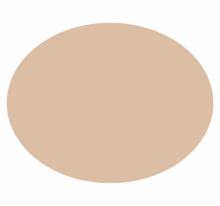 Mjuk beige nyans Vinylmatta Cirkulär - Tenstickers
