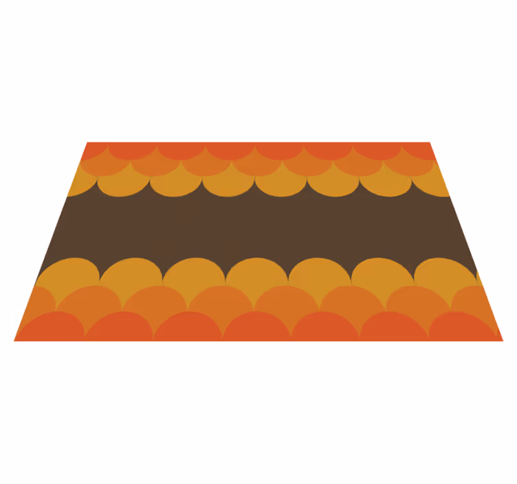 70-tals pop-kammussla retro vintage matta - Tenstickers