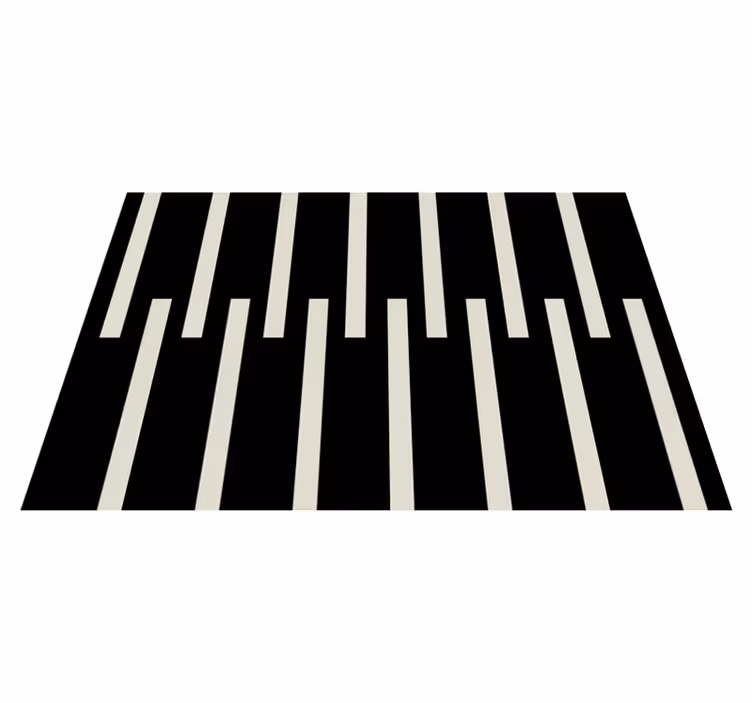 Snygg randig design Vinylmatta Ungdom - Tenstickers