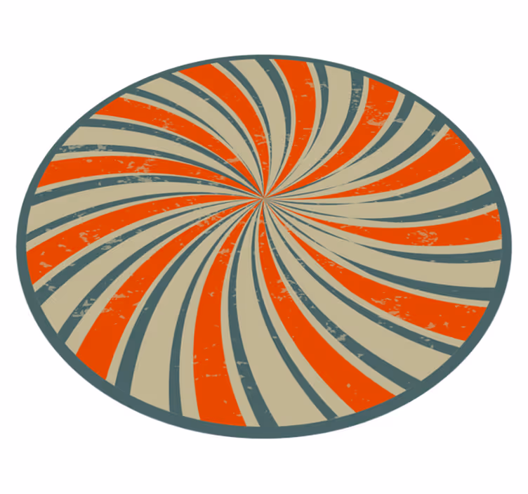 Grunge retro spiral vintage matta - Tenstickers
