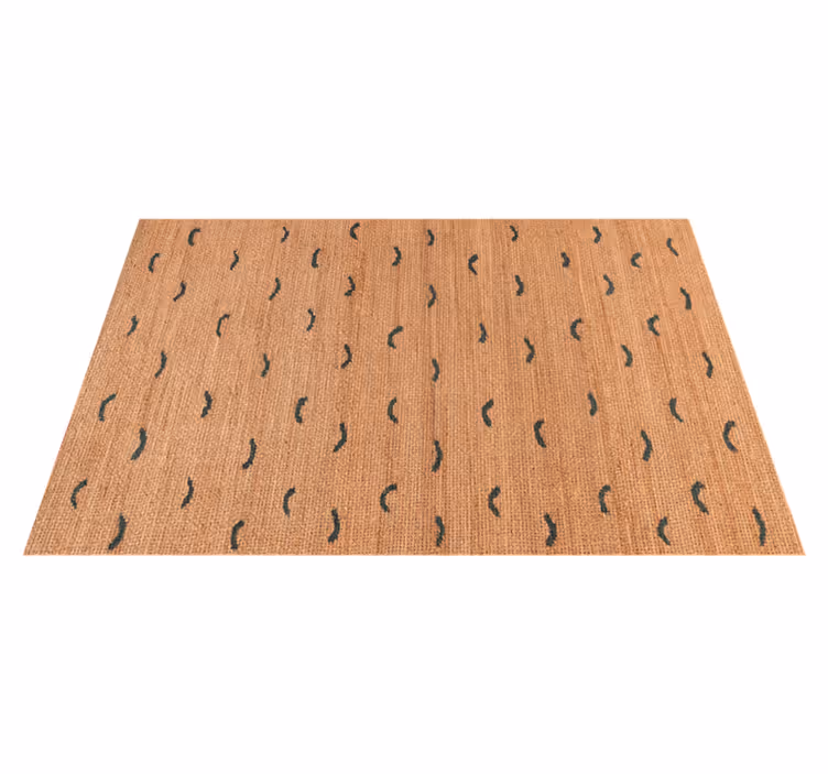 Jute beige imitation Vinylmatta djurtryck - Tenstickers