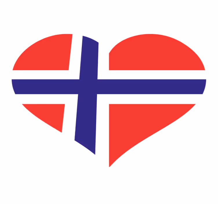 älskar norge design Vinylmatta sovrum - Tenstickers