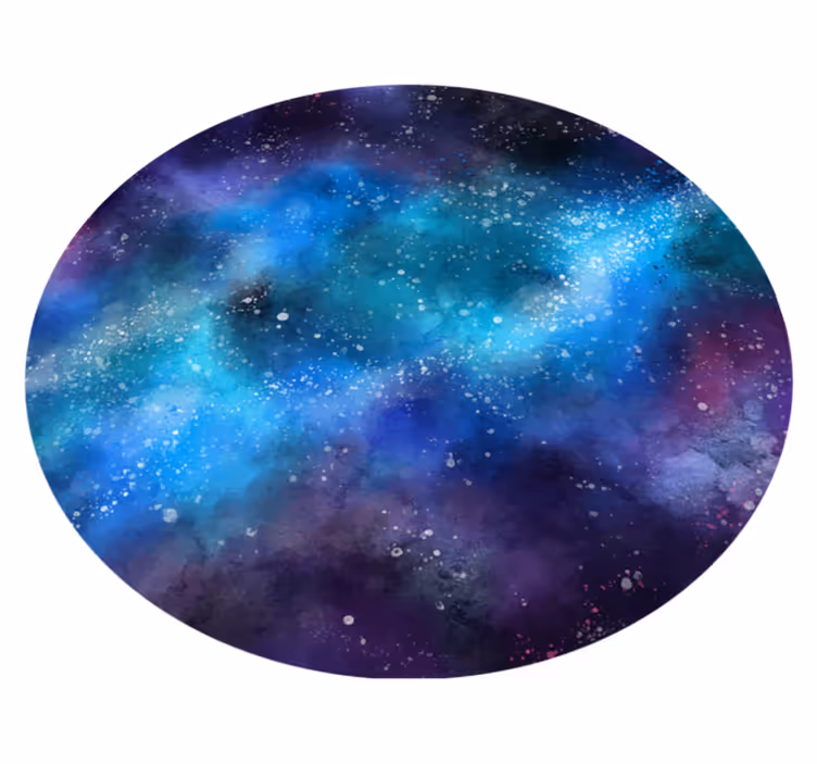 Barn nebulosa utrymme barn vinyl matta - Tenstickers