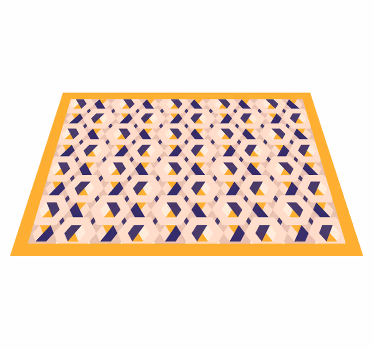 Livligt geometriskt koncept Vinylmatta Kök - Tenstickers