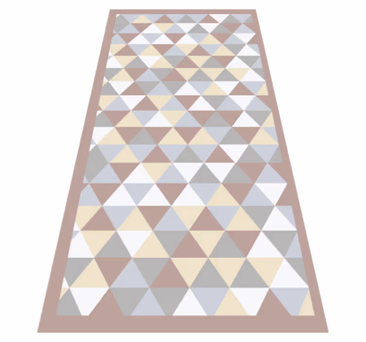 Kök färgglada geometriska former vinyl matta - Tenstickers