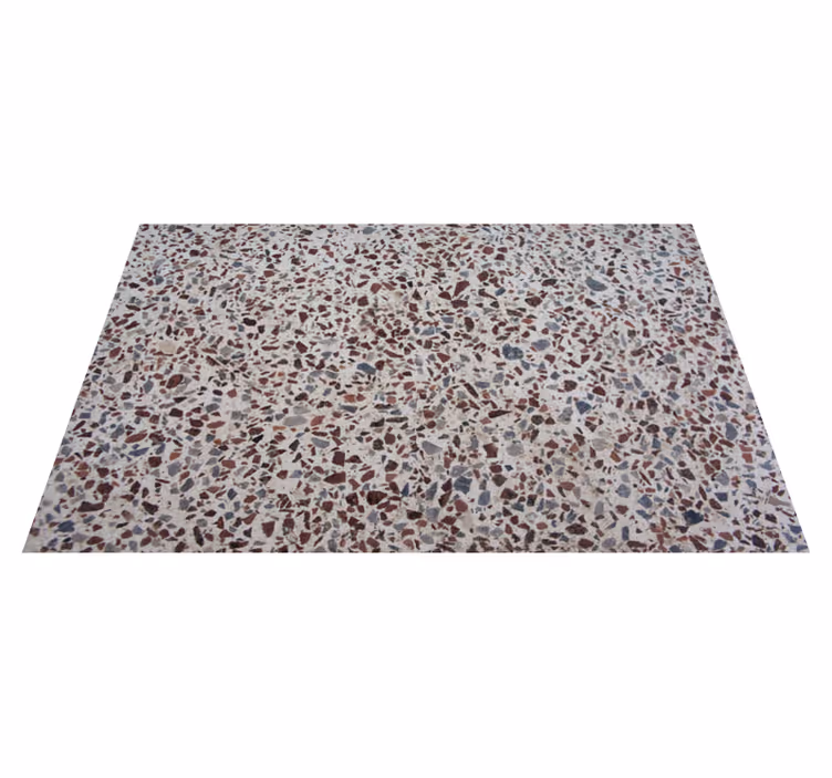Terrazzo grå färg textur vinyl matta - Tenstickers