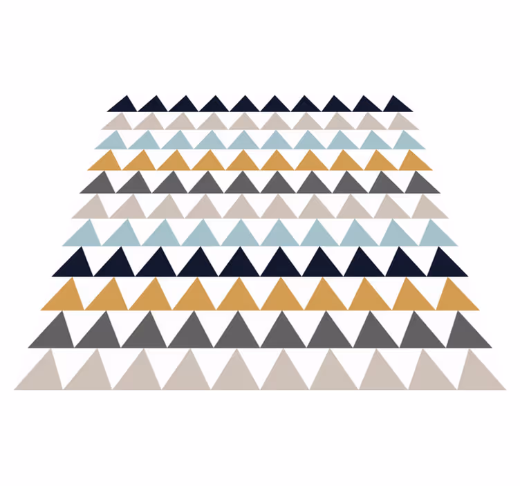 Triangulära mönstereffekter Vinylmatta geometrisk - Tenstickers