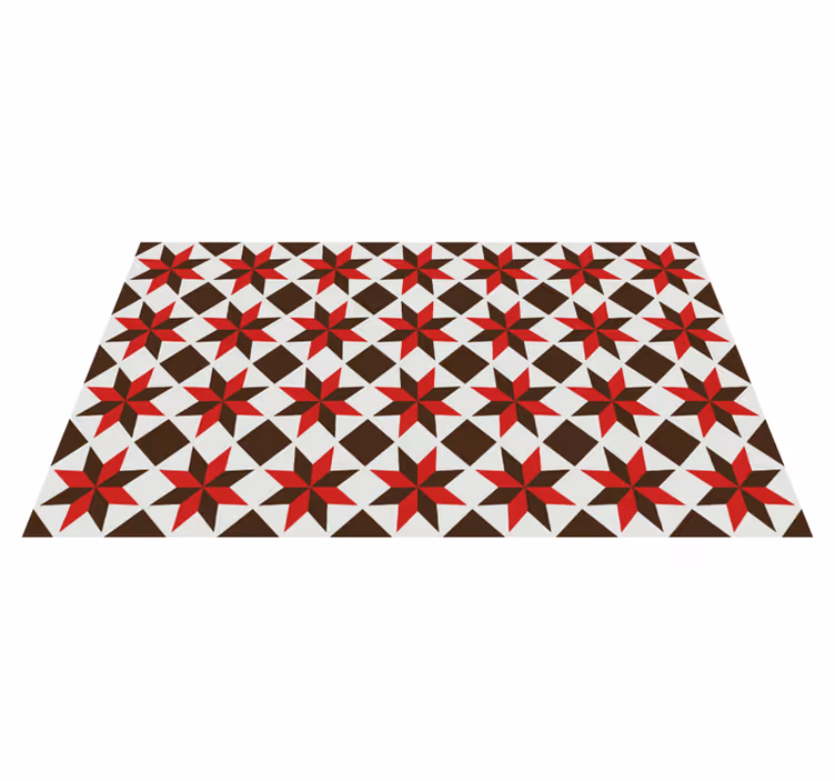 Stjärnmönster mosaikverk Vinylmatta Mosaik - Tenstickers