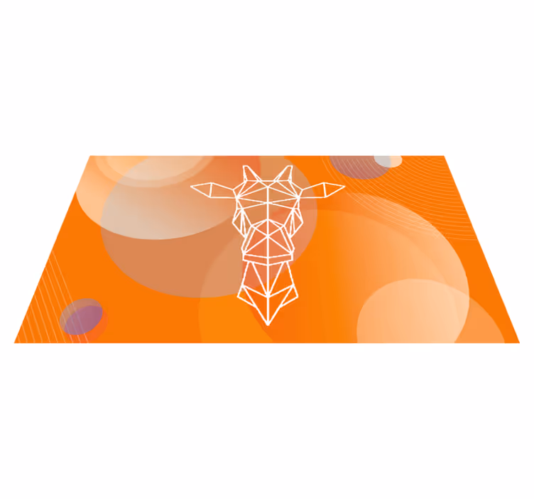 Abstrakta geometriska mönster Vinylmatta modern - Tenstickers
