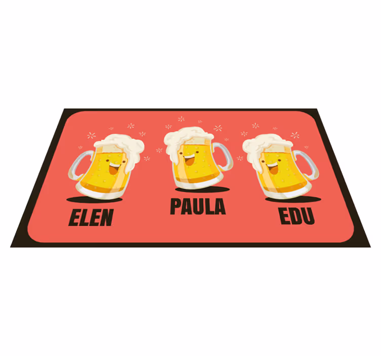 Anpassade ölmuggar Vinylmatta foajé - Tenstickers