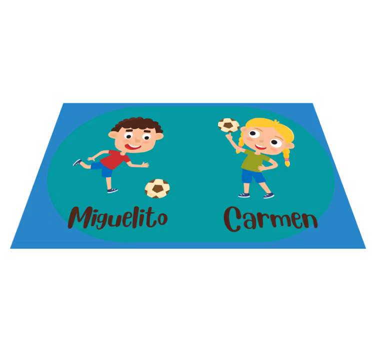 Fotbollsspelare personlig matta - Tenstickers