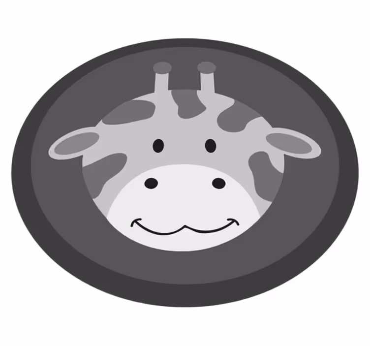 Grå giraffunge Vinylmatta daghem - Tenstickers
