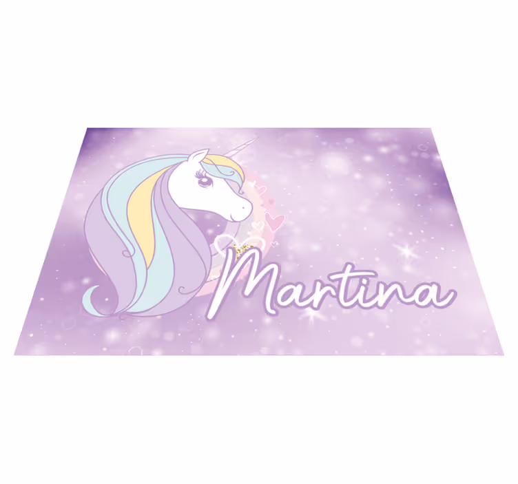 Vinylmatta unicorn drömlandet - Tenstickers