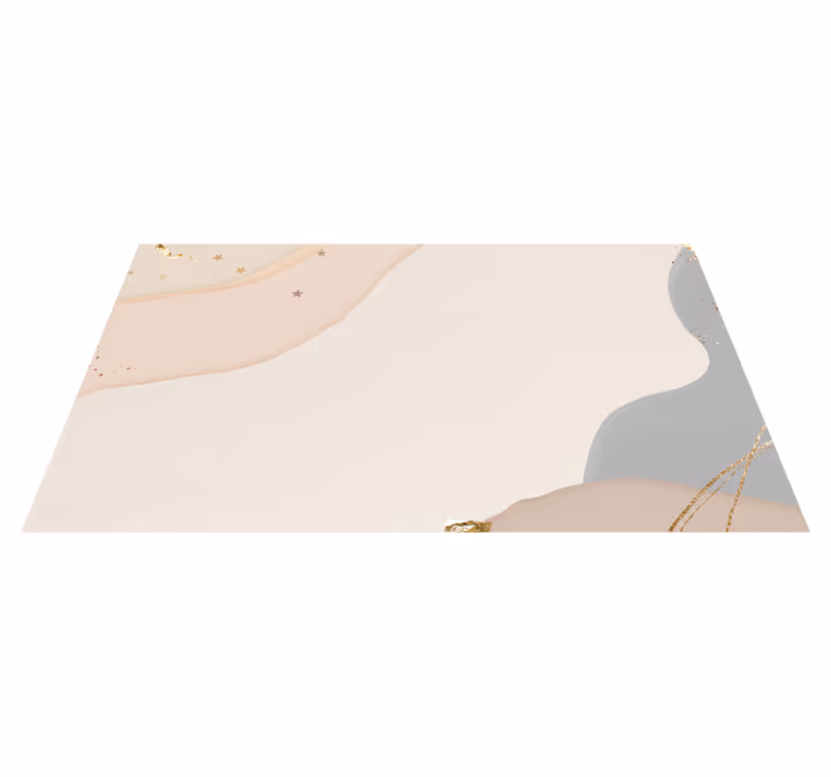 Abstrakta mjuka vågor Vinylmatta minimalistisk - Tenstickers