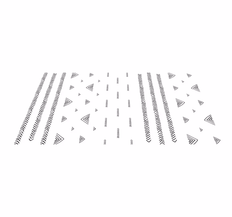 Samtida geometriska mönster Vinylmatta etnisk - Tenstickers