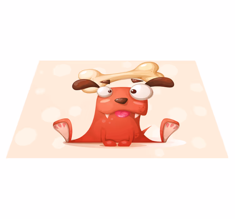 Galna hund design hall löpare - Tenstickers