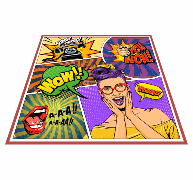 Popkonstuttryck Andra Vinylmattor - Tenstickers