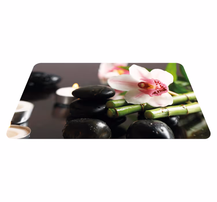 Orkidé lugn Vinylmatta natur - Tenstickers