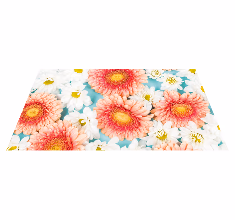 Livfull blomning Vinylmatta blommor och växter - Tenstickers