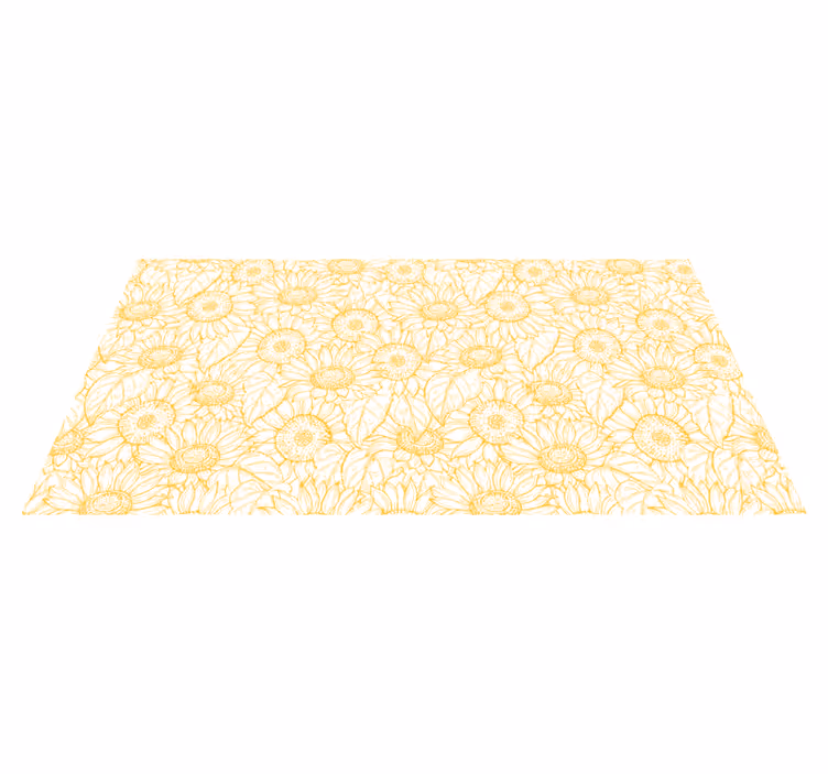 Solrosor blommor matta - Tenstickers