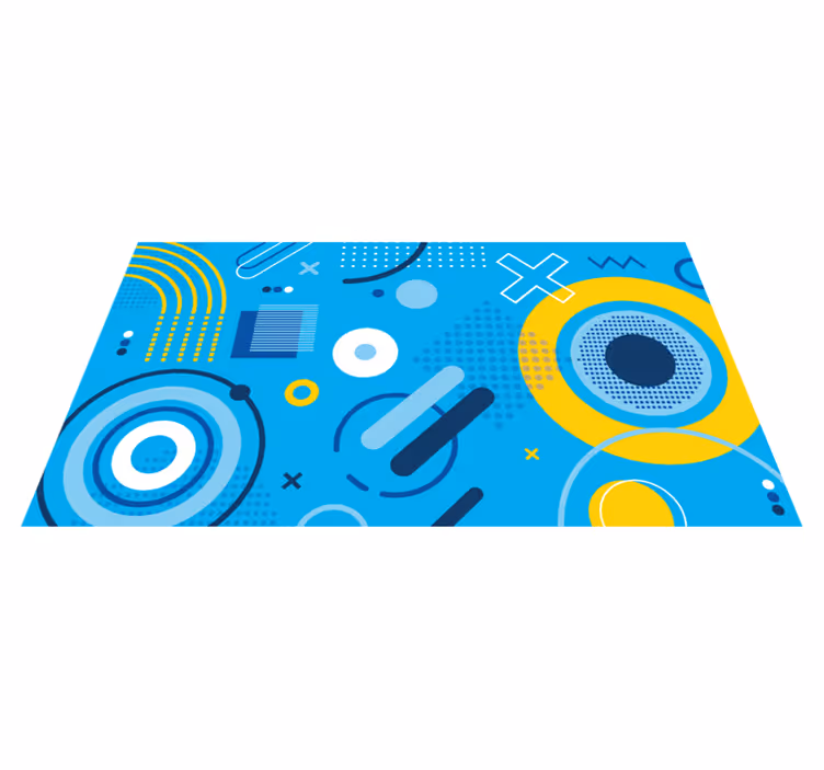 Abstrakt design matsal matta - Tenstickers