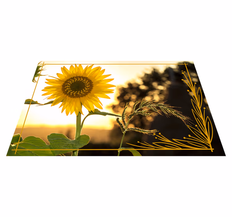 En solros och en fältblommamatta - Tenstickers