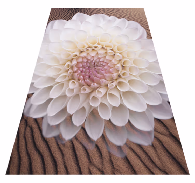 Graciös blomkomposition Vinylmatta blommor och växter - Tenstickers