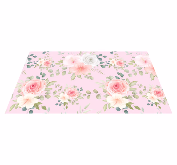 Graciös blomning Vinylmatta blommor och växter - Tenstickers