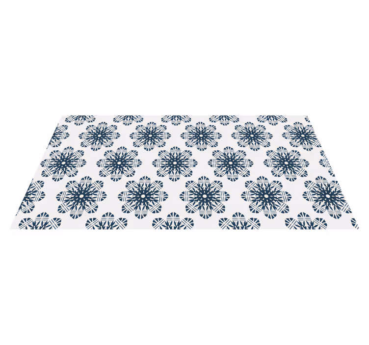 Invecklad snöflinga Vinylmatta Jul - Tenstickers