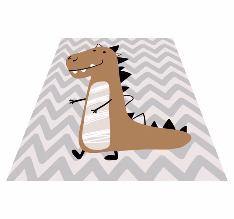 Dinosaurie med tänder djur matta - Tenstickers