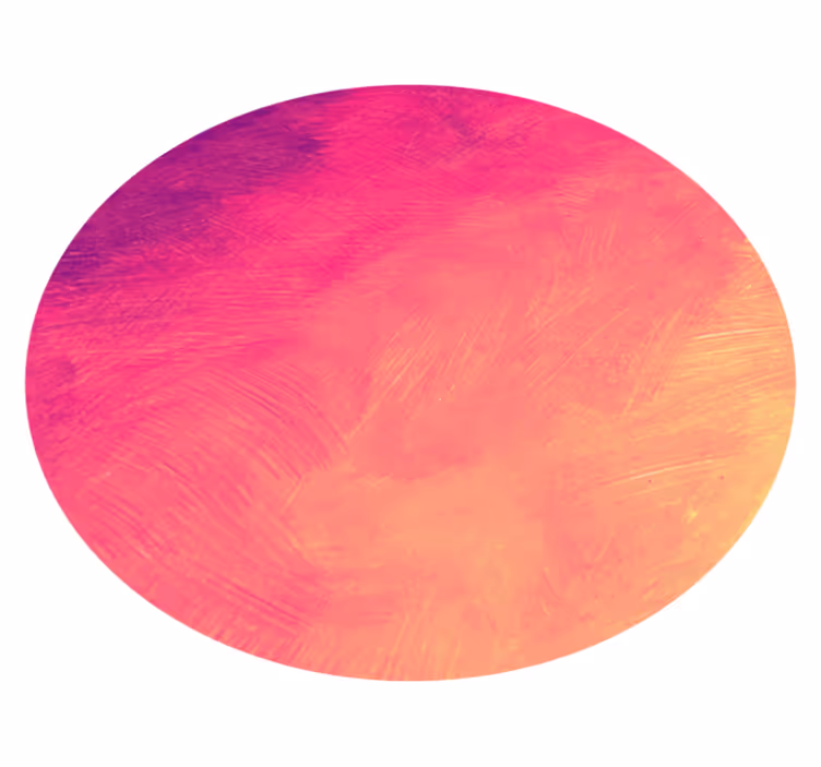 Gradient cirkulär konst Vinylmatta sovrum - Tenstickers