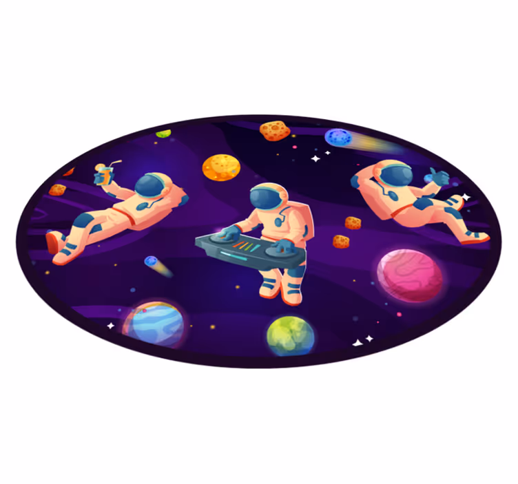 Astronautfestdesign Vinylmatta Stjärnor - Tenstickers