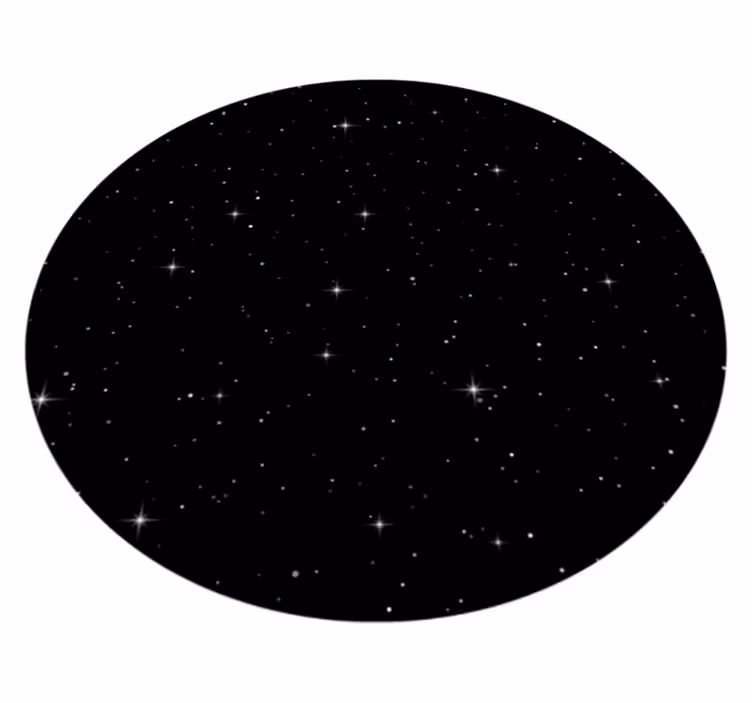 Mörkt universum med stjärnor natur vinyl matta - Tenstickers