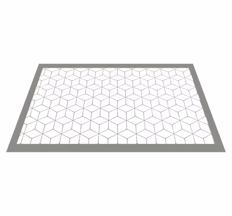 Badrumsgolv i grå mosaik - Tenstickers