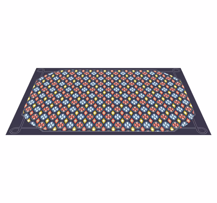 Färgglad mosaikkomposition Vinylmatta foajé - Tenstickers