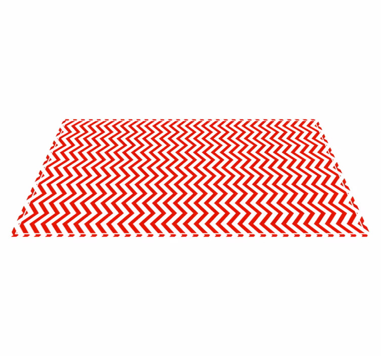 Chevron sicksackform Vinlymatta randiga - Tenstickers