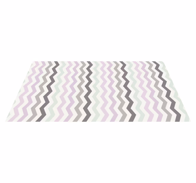 Chevron sicksack nordiska vågor Vinylmatta geometrisk - Tenstickers