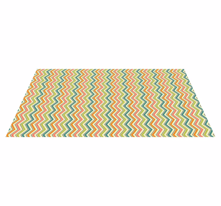 Chevron sicksackmotiv Vinylmatta geometrisk - Tenstickers