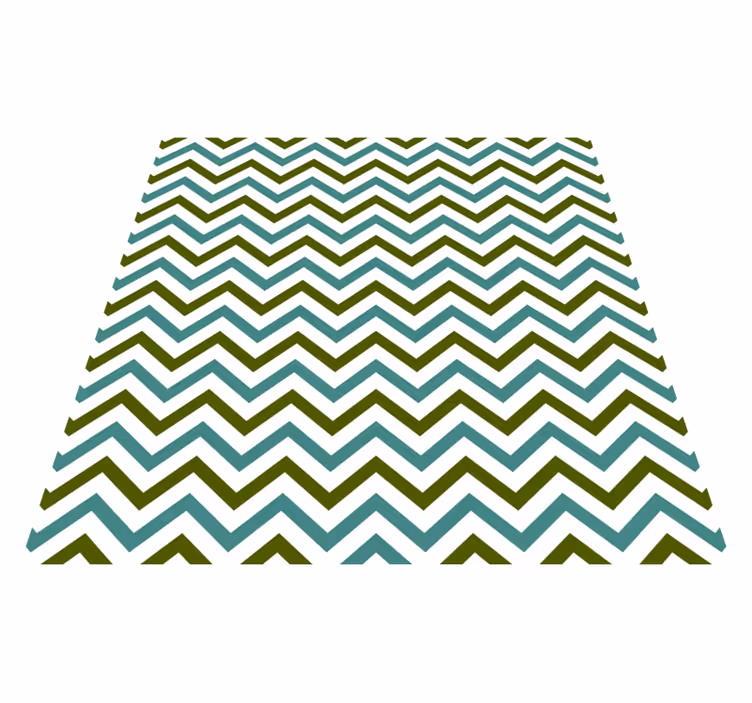 Chevron-glädje Vinylmatta geometrisk - Tenstickers