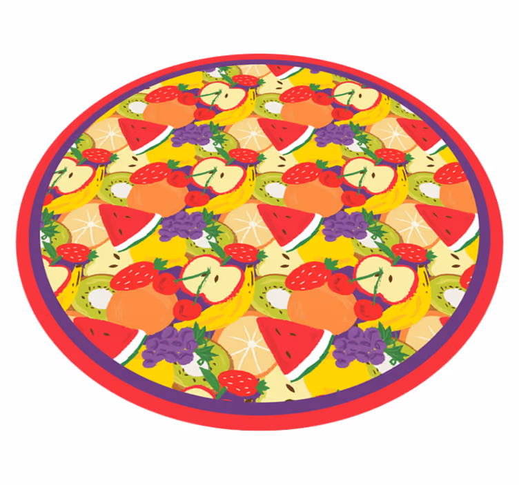 Fruktblandningsmönster Vinylmatta Kök - Tenstickers
