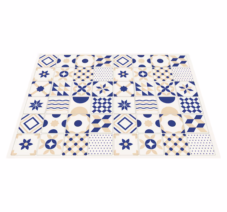 Geometriskt mönster Vinylmatta kakeleffekt - Tenstickers