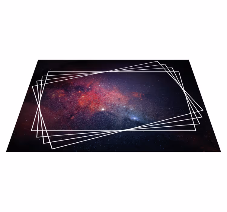 Kosmiska nebulosmönster Vinylmatta modern - Tenstickers