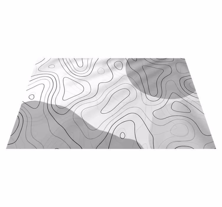Abstrakta linjära mönster Vinylmatta minimalistisk - Tenstickers