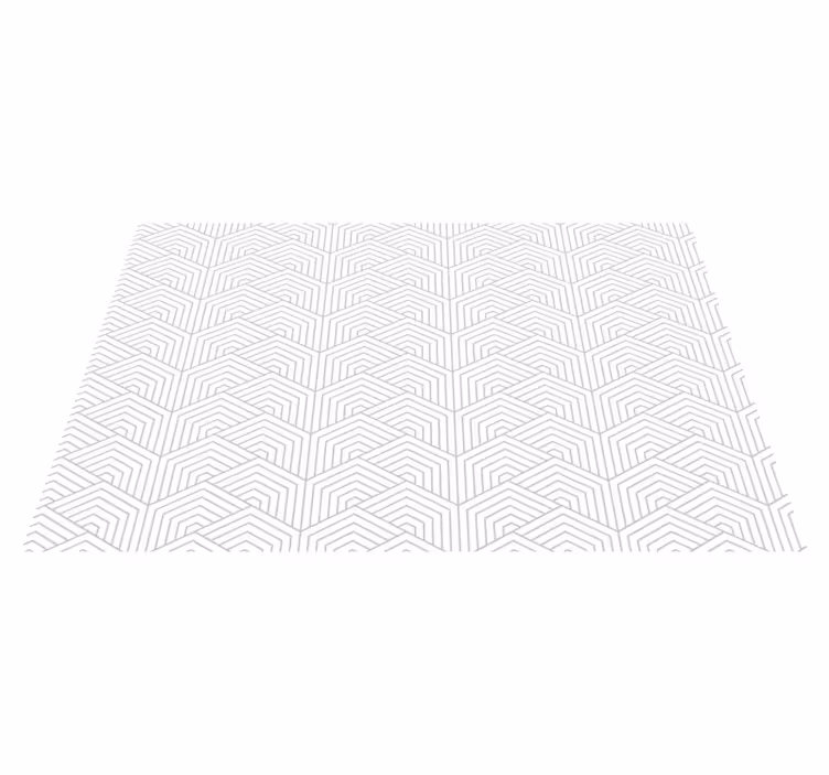 Grått hexagonmönster Vinylmatta geometrisk - Tenstickers