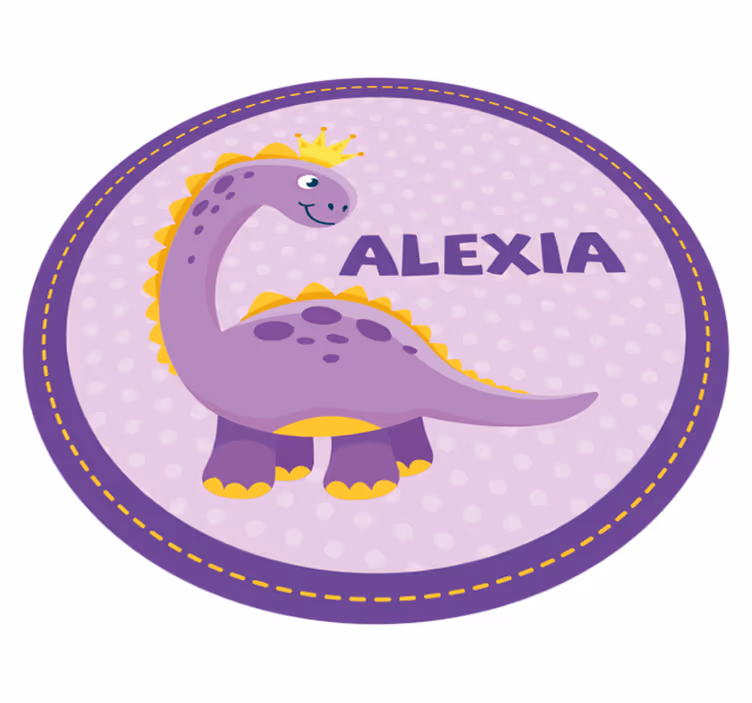 Dinosauriekonstverk Vinylmatta namn - Tenstickers