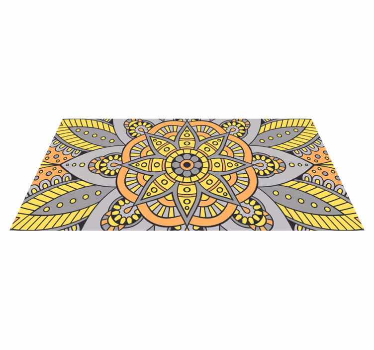 Vinylmatta mandala elegant mandalamönster - Tenstickers