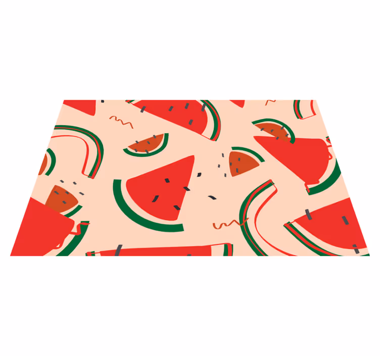Vattenmelonskiva kul Vinylmatta Kök - Tenstickers