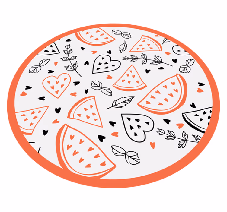 Söta hjärtmönster Andra Vinylmattor - Tenstickers