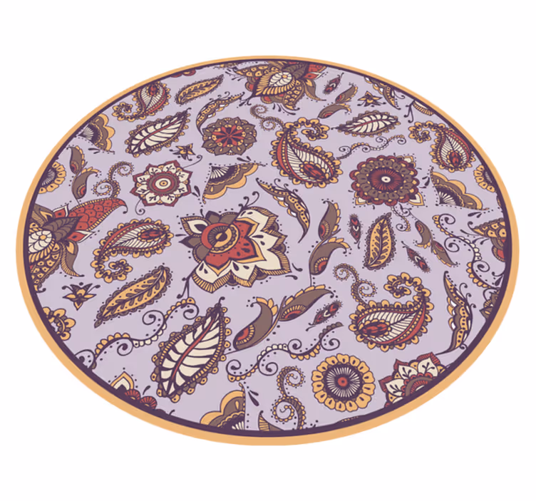 Utarbetade botaniska motiv Vinylmatta blommor och växter - Tenstickers